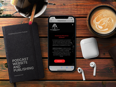 IEA Podcast Website and Podcast branding canva web design