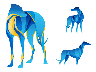 Greyhound illustration vector