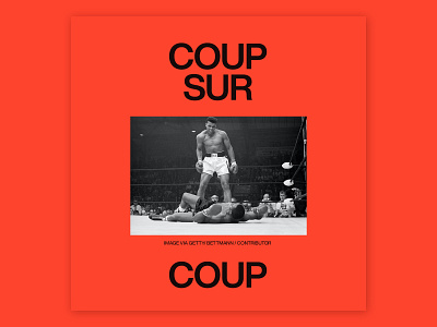 Coup sur coup graphic design typography