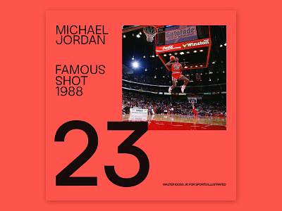 Michael Jordan - 23 art director graphic design ty typogaphy