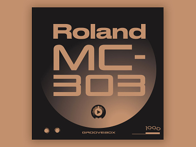 Roland Groovebox MC-303 graphic design illustration typo typogaphy
