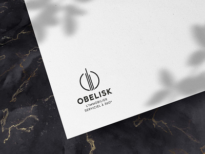 Obelisk Real Estate logo art director french graphic design graphic design logo