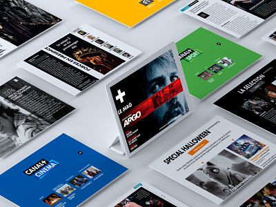 CANAL+ and CANALSAT online magazine digital graphic design magazine design ux designer