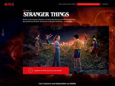Netflix French website redesign art direction brancontent graphic design netflix user interface uxdesign