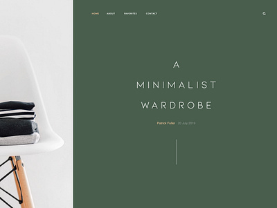 Victor website adobexd art director fashion graphic design minimalism minimalist website