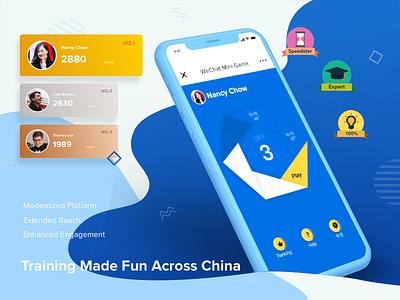 WeChat based mini game clean interface mobile app design mobile app experience ui user experience user interaction user interface ux