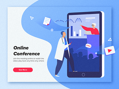 online conference colors graphic illustration illustrations poster vector