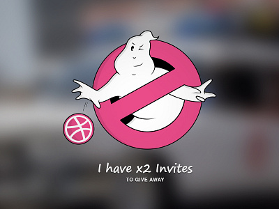 x2 Invites ghostbusters invite