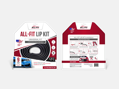 Pucking All Fit Automotive branding design flat illustration packaging typography vector