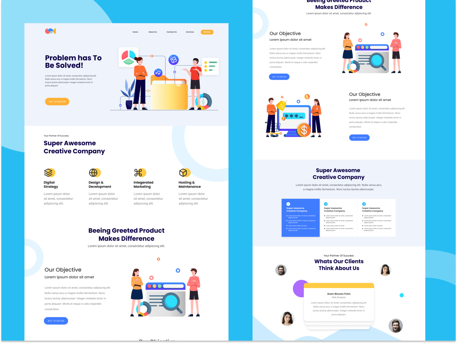 Creative Studio Landing Page by Anamwp 🏃🏿‍♂️ 🦖 on Dribbble