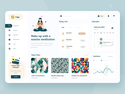 🧘‍♀️ Yoga Dashboard Scheduling 🧘‍♀️ dashboard dashboard ui design illustration interface task dashboard ui uiux user interface ux yoga yoga dashboard yoga pose yoga sports