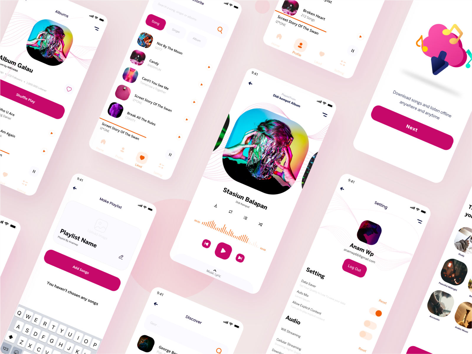 🎶 LAGUNYA - Music Application UI KIT 🎶 by Anam W P for Vektora on Dribbble