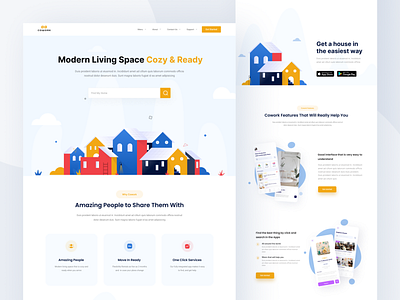 House Rent Layout Website Concept