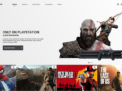 Playstation store concept