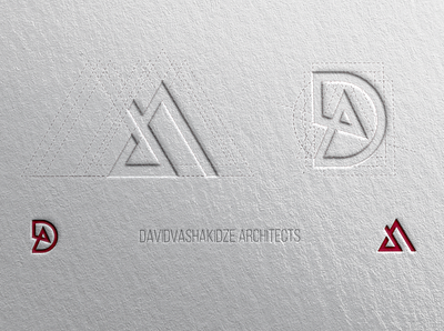 David Vashakidze Architects [Rework] [ D + A] architect brand brand design branding logo symbol