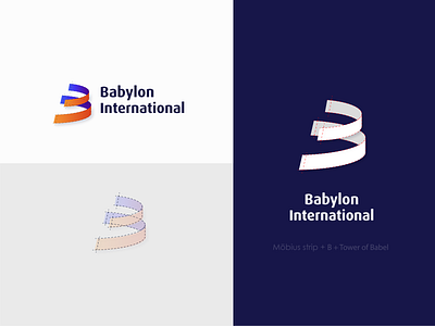 Babylon International [LOGO] 3d b bable babylon branding design dna illustration inspiration international logo logos typography ui ux vector