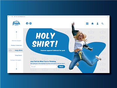 Fresh Prints Landing Page