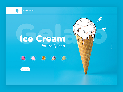 Ice Cream Shop Web Design by Natalia Gorbacheva on Dribbble