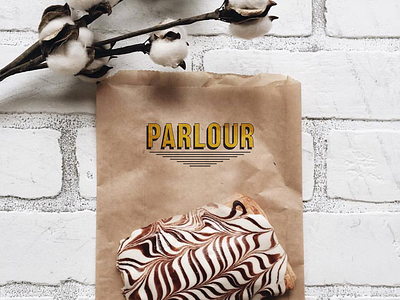 Parlour Zebra Cake 90s adobe illustrator bakery branding design graphic design identity logo pnw restaurant vector