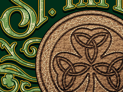 St. Patrick's apparel typography vector