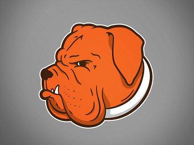 Vintage Dog dog mascot vector