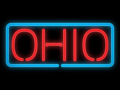 Come in, We're Ohio neon ohio
