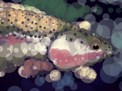 Deschutes Native illustration trout vector
