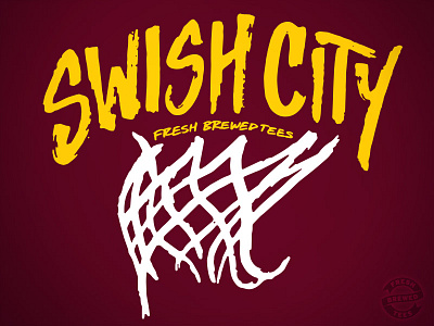 Swish City basketball cavaliers cavs cleveland fresh brewed tees jr swish nba swish city
