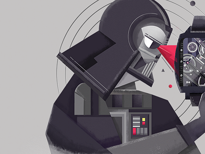 Darth Vader X Tag Heuer Illustration