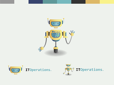 Robot Mascot - Blip branding design illustration logo vector