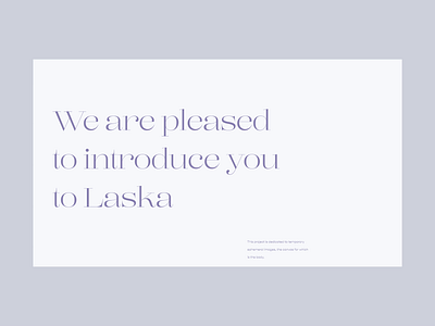 Laska Start Page concept design minimalism online shop online store tatoo ui web website