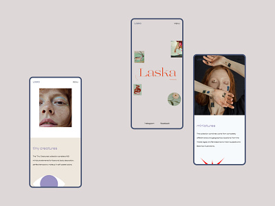 Laska Mobile concept design online shop online store tatoo ui web website