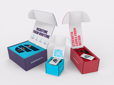 Packaging Design Evertrain box boxes fitness packaging packaging design protein