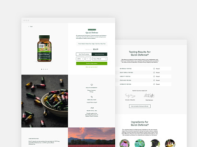 Gaia Herbs Product Detail herbs pdp product detail sketch web web design website website design