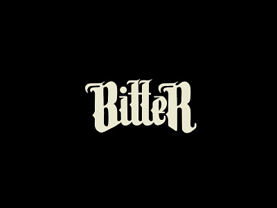 Bitter Logo band hand letter logo music procreate type design typography
