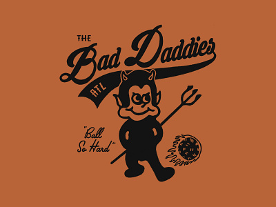 Bad Daddies Kickball Jersey design devil ipad kickball procreate team throwback