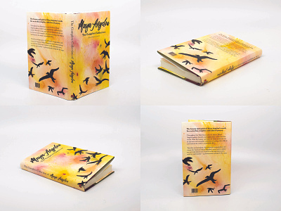 MayavAngelou Book Cover alcohol ink design handlettering illustration ink inkwash maya angelou poetry typography