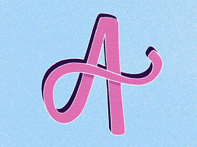 Letter A lettering type