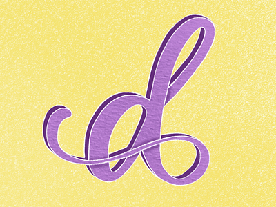Letter D lettering type typography