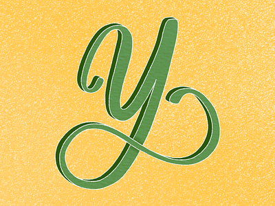 Letter Y lettering type typography