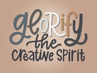 glorify digitallettering lettering letteringseries procreate procreatelettering type