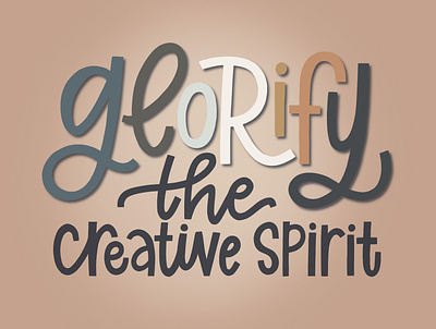 glorify digitallettering lettering letteringseries procreate procreatelettering type