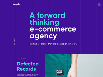 Landing Exploration 04 agency design ecommerce fashion typography ui