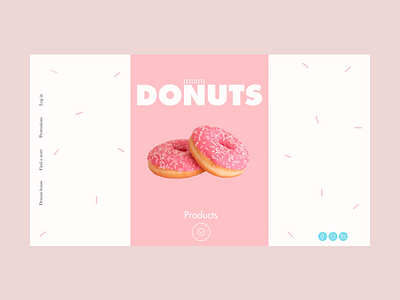 Donuts 1 baskerville button design figmadesign font foods futura landing love products shop sweet typography ui ux web website white