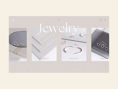 Jewelry shop 4 design desktop ecommerce fashion flat geometric icon interaction design landing minimal typography ui ux vector web web design website