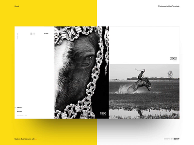 Kuvat - Photography Web Template - 02 clean interaction landing layout minimal photographer photography studio swiss template typography ui web design