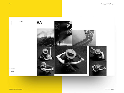 Kuvat - Photography Web Template - 04 clean interaction landing layout minimal photographer photography studio swiss template typography ui web design