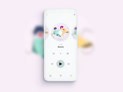 Music Player app design icon ui ux