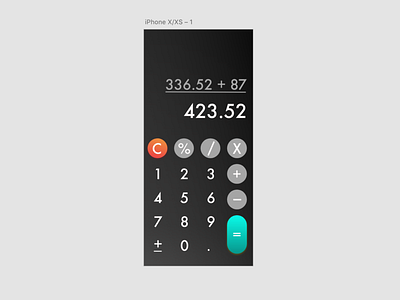 Daily UI 004 : calculator calculator futura