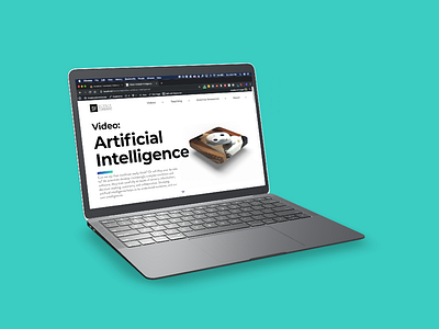 Science Forward, artificial intelligence topic page